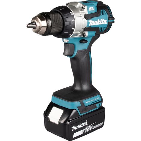 Makita – Perceuse-visseuse 18V avec 1 batterie 5Ah – Moteur Brushless – Couple élevé 60Nm – Technologie XPT – DDF489RTJ