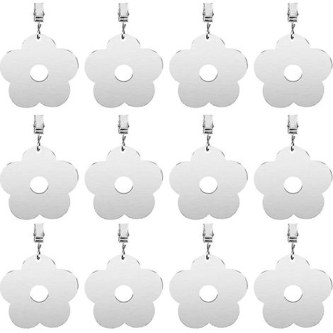 Poids pour nappes, lot de 12, poids extra lourds pour nappes de jardin et d'extérieur (1/2)