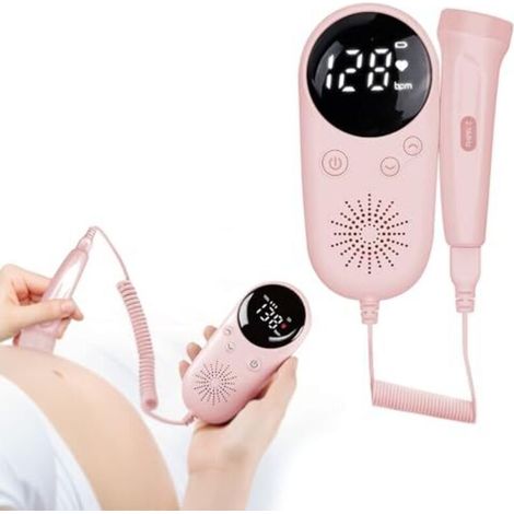 Tragbarer, batteriebetriebener Detektor, ideal für den Heimgebrauch und sichere Überwachung – inspiriert von mütterlicher Liebe (rosa)
