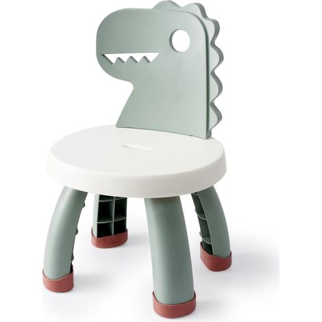Chaise haute enfant en plastique, durable, ergonomique, antidérapante, à partir de 2 ans, verte