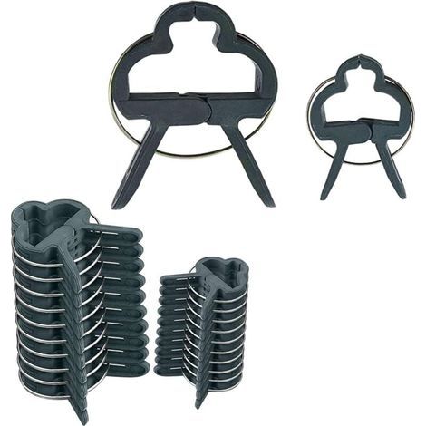 100 Pièces Clips pour Plantes, Support de Vigne, Pinces de Jardin pour Protection des Légumes (60 Petits, 40 Grands) (1/4)