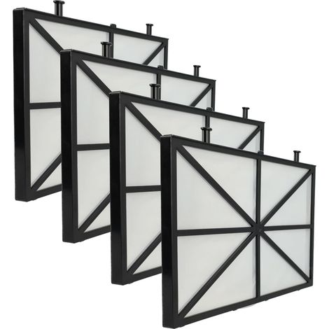 4X Filtres Compatible avec Dolphin Zenit 30, 20, 15, 10, Freiheit aspirateur, Nettoyeur Piscine - Coussin filtrant, 26,5 x 15,8 x 1,1 cm (1/5)