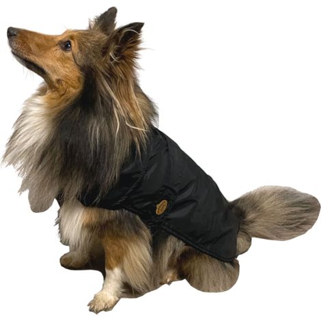 Fashion Dog Hunde-Regenmantel mit Fleecefutter - Schwarz - 27 cm (1/4)