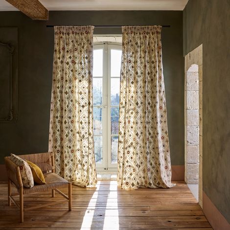 Rideau en Broderie ethnique GENNARO (1/4)