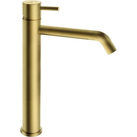 Novaservis Ferro Ciriculus - Waschtischarmatur mit Click-Clack-Ablaufgarnitur, gebürstetes Gold BCK2LBG (1/2)