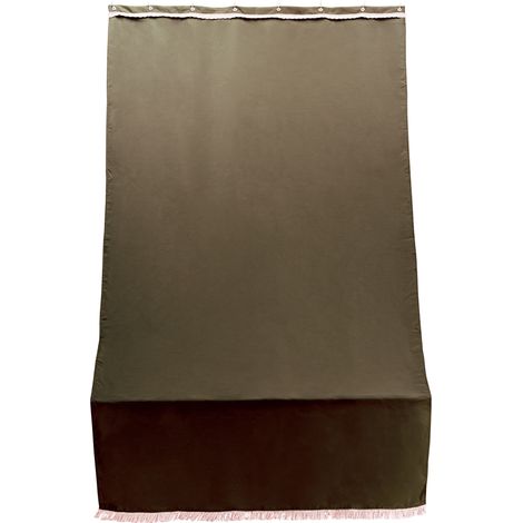 Tenda da Sole per Sormonto 1,4x2,5m in Poliestere con Anelli Ranieri Marrone Unito