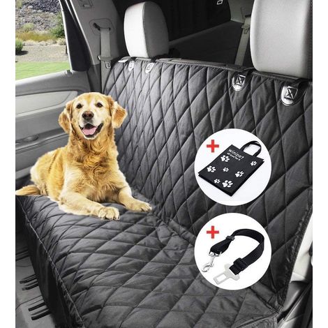 Housse de siège pour Chien Couverture Protection de Banquette Siège imperméable Hamac pour Chien avec et Sac de Transport pour Voiture Nettoyage Facile150 x 144 cm (1/5)