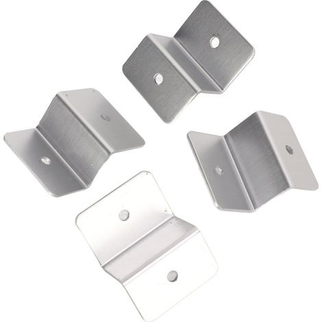 Ensemble de 4 supports en Z pour panneaux solaires, en alliage d'aluminium, accessoire d'installation pour voiture, camping-car, yacht ou bateau (1/5)