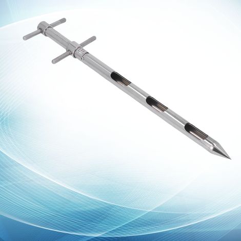 Rotierendes Probenahmerohr mit doppeltem Ausziehrohr für Böden, Pulver, Granulate, Pharmazeutika, Getreide und Getreideprodukte 0,54 m Sonde. (1/5)