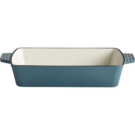APS 88317 - Teglia da forno "5 STARS", in ghisa, adatta a induzione, adatta al forno, 33 x 24 cm, altezza 6,5 cm, 3,5 litri, turchese (1/5)