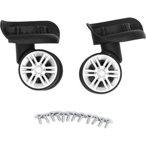 paire de roulettes pour valise de voyage, en ABS résistant à l'usure, roulettes universelles de rechange (1/5)