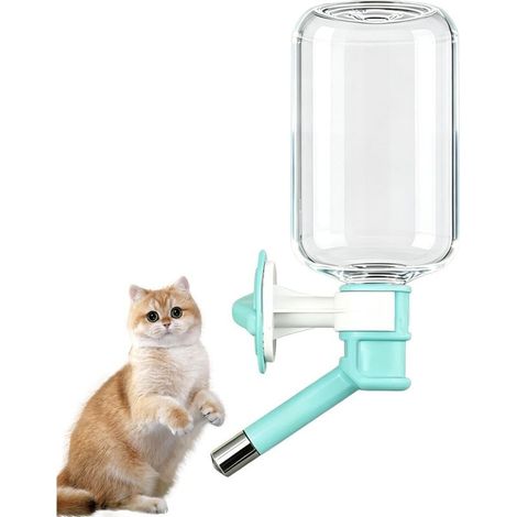Distributeur d'eau pour Cage à Chien 300 ML Abreuvoir Anti-Goutte, Anti-Fuite et étanche Abreuvoir et Mangeoire pour chenil Convient à Chat, Chiot, Cage, Maison, animalerie, dortoir, apparteme (1/5)