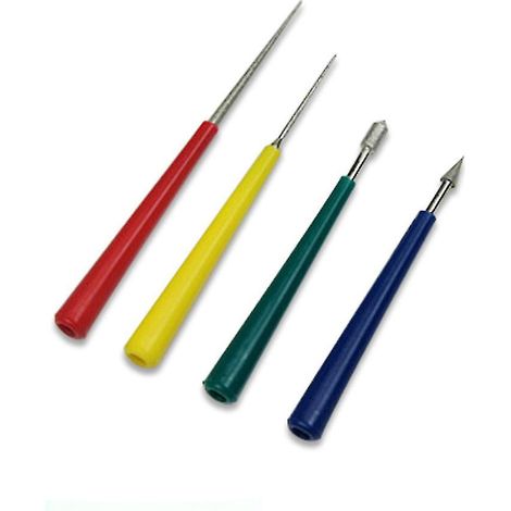 Ensemble de 4 outils d'agrandissement de trous pour perles, diamants et perles de verre : limes à aléser à pointe fine, outils de bijouterie - fg (1/5)