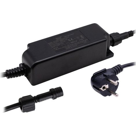 Outdoor Netzteil 60W 24V DC 2.5A IP67 - Ausschließlich für Beleuchtungssysteme geeignet - Schwarz