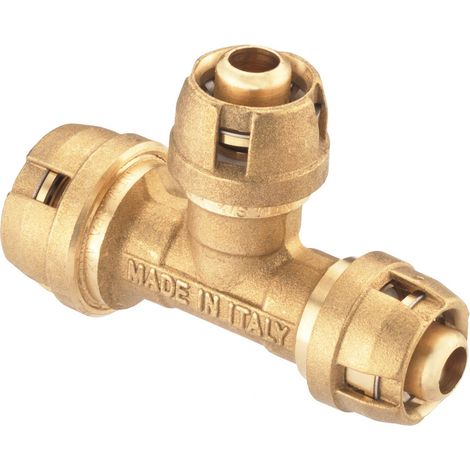 Cornat Steck-T-Stück komplett ø 20 mm ø 16 mm Messing Heizkörperventile