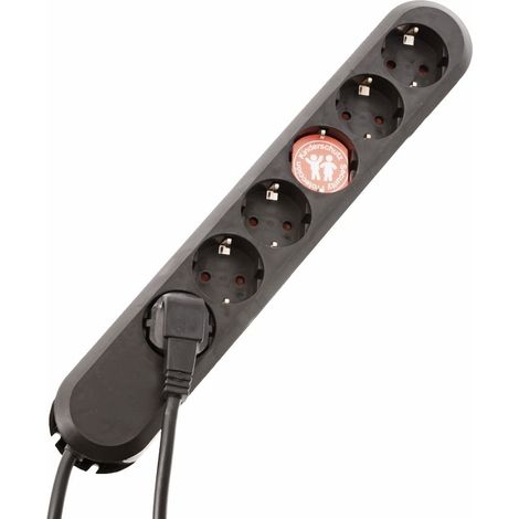 Bachmann 381.147K base múltiple 1,5 m 6 salidas AC Negro