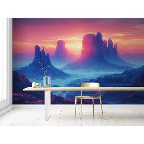 Papier Peint Montagne - Cimes Imposantes - 150 x 250 cm (1/2)