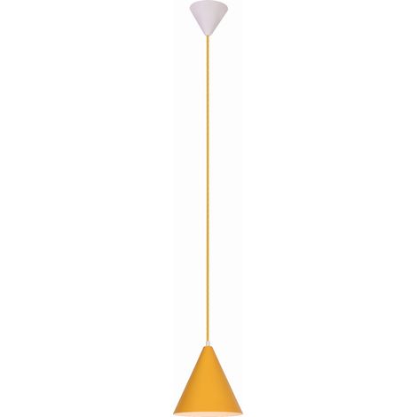 Suspension Candellux VOSS métal jaune Ø20 E27 110cm (1/2)