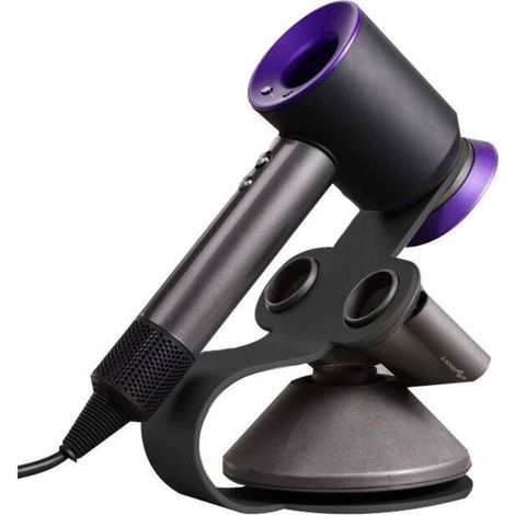 Supporto per asciugacapelli Dyson, supporto in alluminio, nero - Crezuo