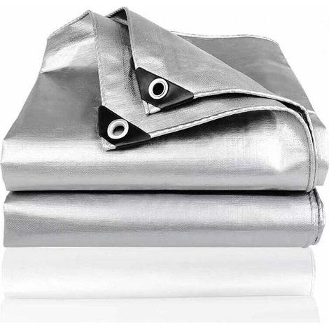 Bâche de protection 3x4m – Indéchirable et imperméable – Œillets en aluminium tous les 100 cm – Protection pour bois, remorques et voitures