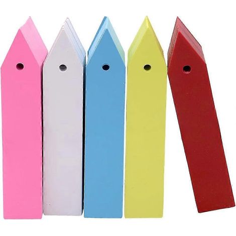 500 étiquettes de plantes colorées en plastique avec trou de 10 cm (4 pouces) pour semis de jardin (1/5)