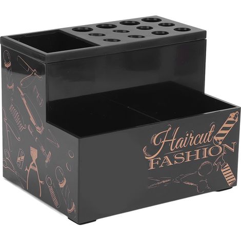 Boîte de rangement pour ciseaux de coiffure, présentoir à ciseaux de salon, organisateur d'outils de rasage, boîte de rangement cosmétique pour salon de coiffure. (1/5)