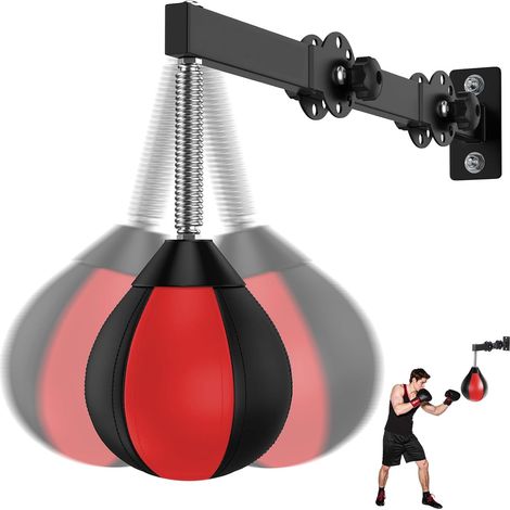 Punching, poire de frappe suspendue, pour entraînement de vitesse, punching ball pour réflexes (1/5)