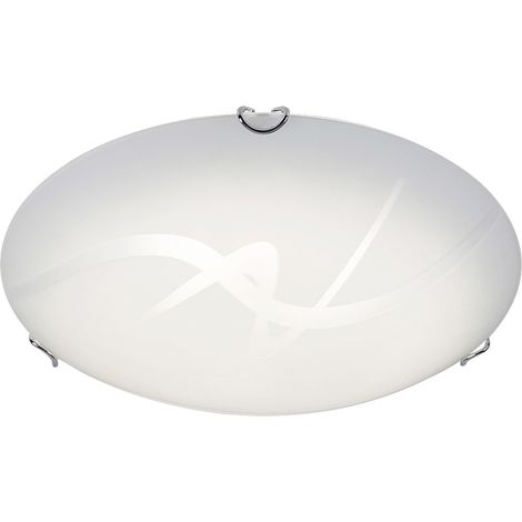 luce di soffitto del LED Unicamente metallo bianco vetro / Ø25cm trasparente (1/3)