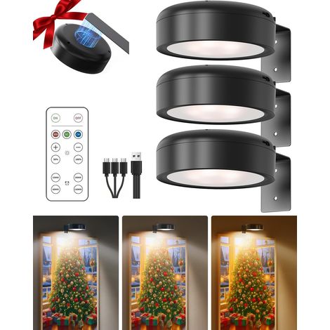 appliques murales lampes de peinture LED rechargeables 3 températures couleur et luminosité réglable en continu avec télécommande minuterie (1/5)