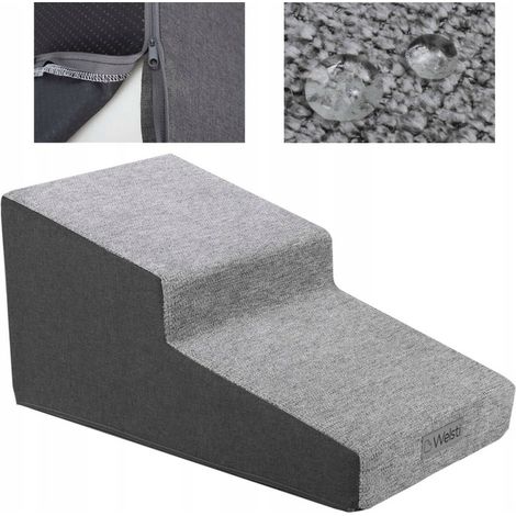 Escalier pour chien 30 cm – Marches larges et profondes – Revêtement imperméable et lavable – Conception ergonomique pour sécurité