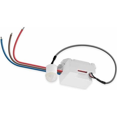 Détecteur de Mouvement Infrarouge pour Un Montage au Plafond. Détection 360°, la portée 8m, pour Une Utilisation en intérieur, adapté aux LED (1/4)