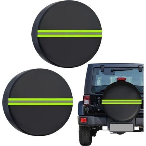 2pcs Housses De Pneus De Voiture,Protecteur Anti-Vent Impermeable Poussiere Reflet,Protector Anti-Poussière Étanche Réfléchissant pour Extérieur,Voyage Garage Remorque Camping Parkin (1/4)