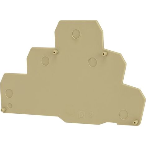 Plaque d'extrémité beige pour borne à trois étages ERT3 - IMO (1/2)
