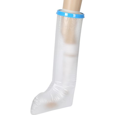 Combinaison de bain adulte manches longues bleue avec manchons de protection PP et anneau, modèle SL H2103 jambes longues 65cm (1/5)