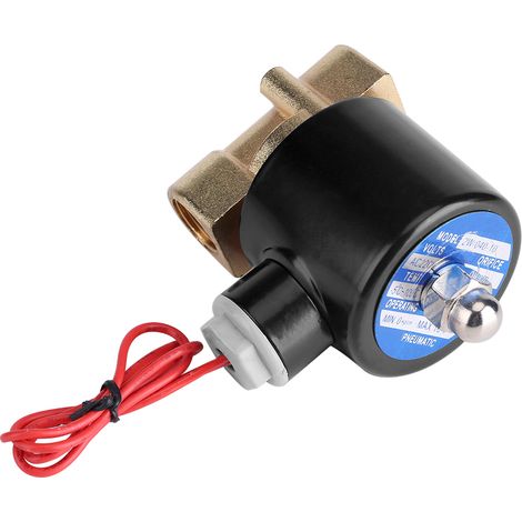 220 V DN10 3/8" Elektrisches, normalerweise geschlossenes elektromagnetisches Ventil für Wasser, Öl, Luft und Gas (1/5)