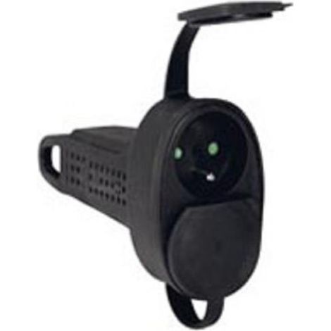 Legrand – Rallonge caoutchouc 4 prises avec terre – Indice de protection IP44 – Volets de protection pour usage extérieur – Poignée de transport (1/2)