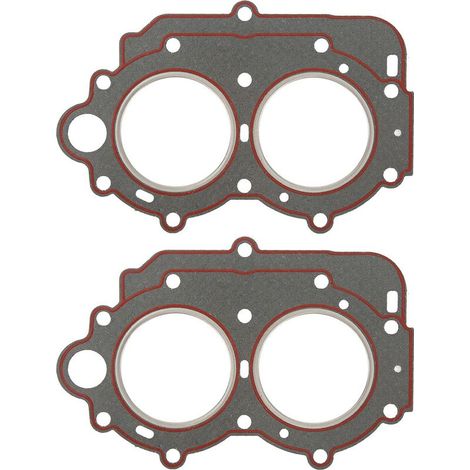 Lot de 2 joints de culasse 63V-11181-A1 pour moteur hors-bord Yamaha 2 temps 15 HP et 27142300023 (1/5)
