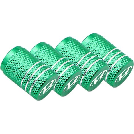 (Vert) 4 bouchons de valve de pneu compatibles avec Santa Fe, Sonata, Solaris, Azera, Creta, I30, IX25, Tucson et IX35. Accessoires automobiles (1/5)