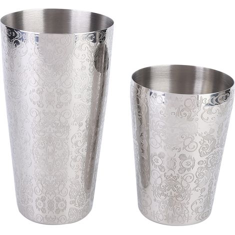 Cocktailshaker-Set aus Edelstahl 304, professionelles Barwerkzeug in Silber (1/5)