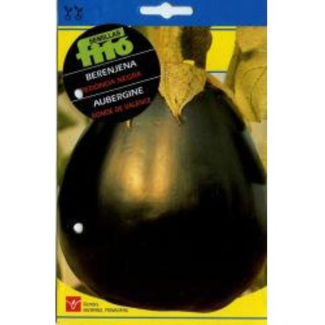 SEMILLAS FITO HORTICOLAS BERENJENA REDONDA NEGRA LISA=00015