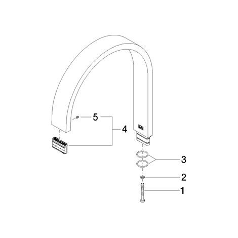 Dornbracht 90282215201-00 Bec de robinet Pièces de rechange