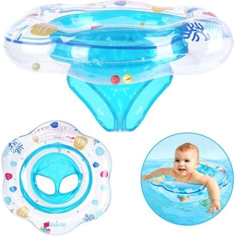 Bouée Bébé, Anneau de Natation pour bébé, Bague de Natation pour bébé Flottant avec siège, Flotteur de Piscine Convient aux bébés de 6 à 36 Mois (1/5)