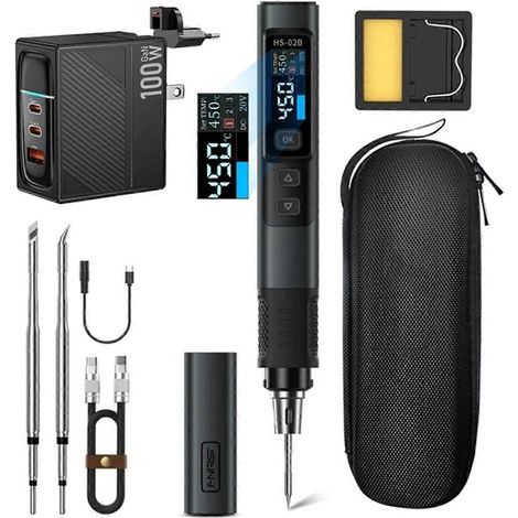 -02B 24V 100-450 ℃ PD 100W Outil de maintenance portable PRISE UE-- (1/5)
