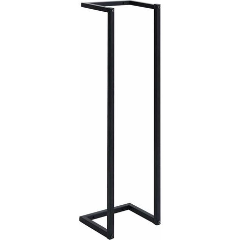 Maison Exclusive - Portasciugamani da Terra Nero 25x20x95 cm Ferro (1/5)