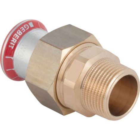 Geberit Mapress Acero Racor de transición con rosca exterior, DN 25, dø 28 mm, 25337