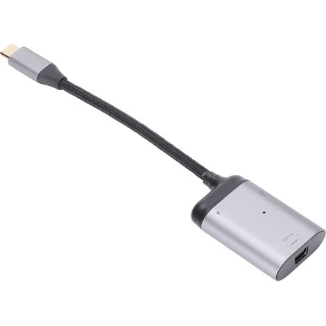 Adaptateur JORINDO USB-C vers Mini DisplayPort, convertisseur USB-C vers DP avec port d'alimentation et port de données USB-C (1/5)