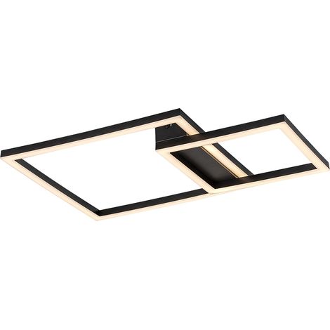Rabalux Heleth plafoniera nera geometrica LED 24W 3000K (1/5)