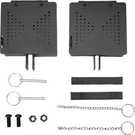 Cache-Culots de Tube de Stockage pour Tuyau d'Évacuation RV - Caps de Fin pour Pare-Chocs Carrés 4in en Fer - 2 Sets Complets (12 Pièces) Accessoires pour Camping-Car (1/4)