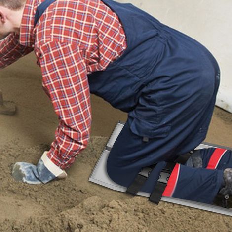 Beton-Kniebretter, Kniestützbrett aus Edelstahl, Paar Gleiter mit abgerundeten Ecken, für Zement- und Betonfinish DE