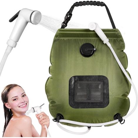 Ducha portátil para camping: ideal para senderismo y viajes al aire libre. (1/5)